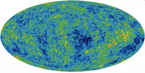 �D��WMAP �l(w��i)��9��̽�y(c��)�õ���΢������ݗ��ֲ��D��΢������ݗ��]���ɫ���D���ɫ���ɫ 