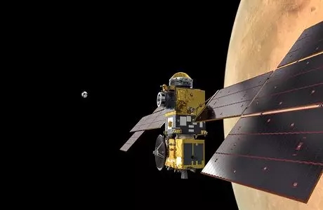 歐洲研制的地球返回軌道器將跟蹤并抓取在軌道上裝有樣本的容器。 來源:美國《科學》雜志