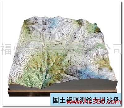 供應福建索利普科技 高精度國土資源測繪沙盤 真實還原